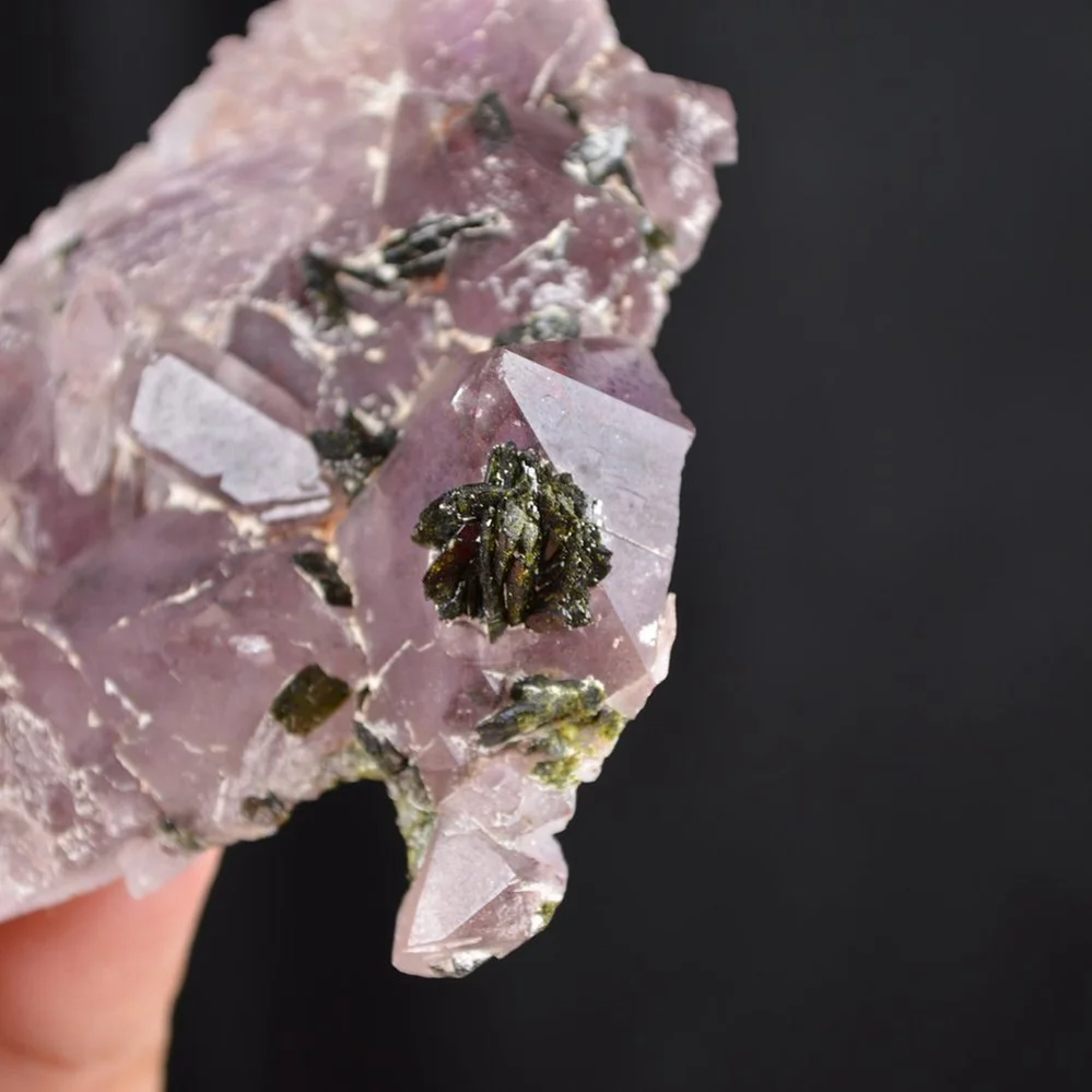 Red Phantom Quartz With Epidote Crystals - Image 5