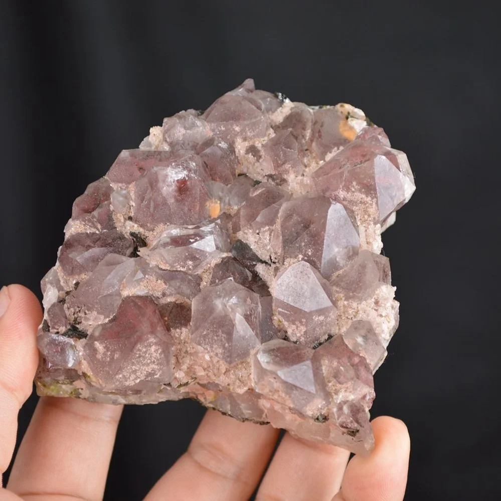 Red Phantom Quartz With Epidote Crystals - Image 2