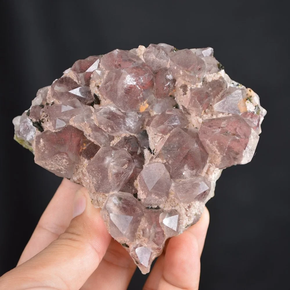 Red Phantom Quartz With Epidote Crystals - Image 3
