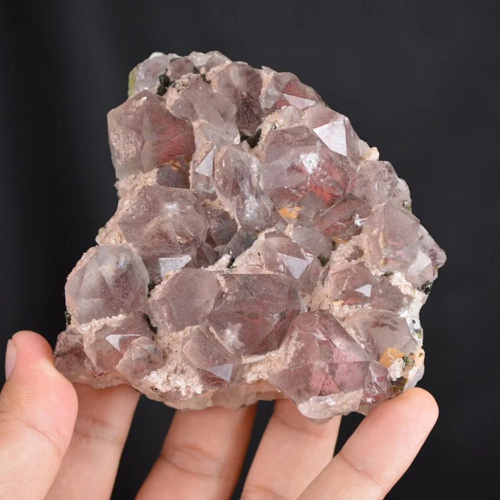 Red Phantom Quartz With Epidote Crystals - Image 4