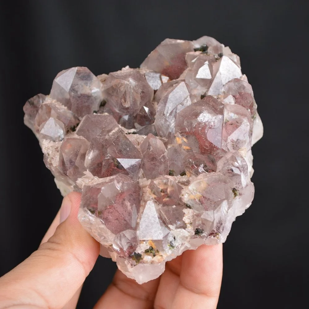 Red Phantom Quartz With Epidote Crystals - Image 5