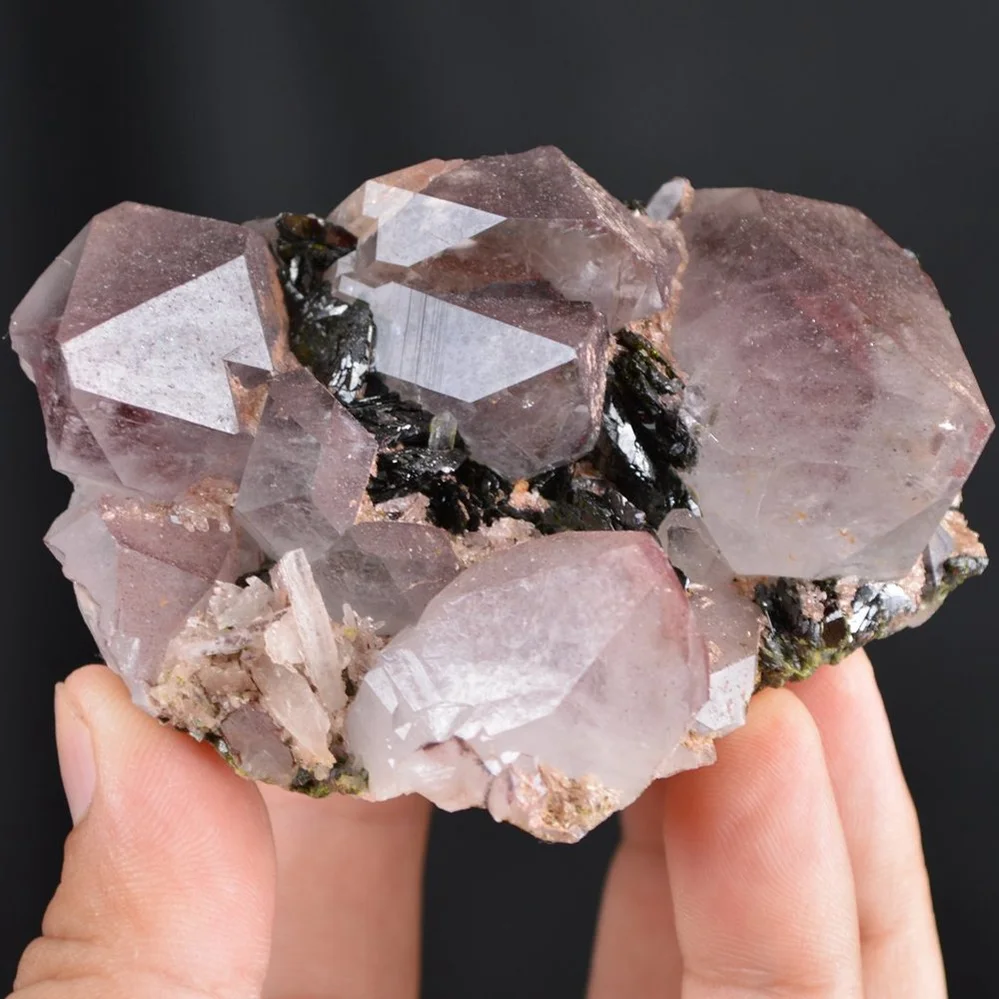 Red Phantom Quartz With Epidote Crystals - Image 4