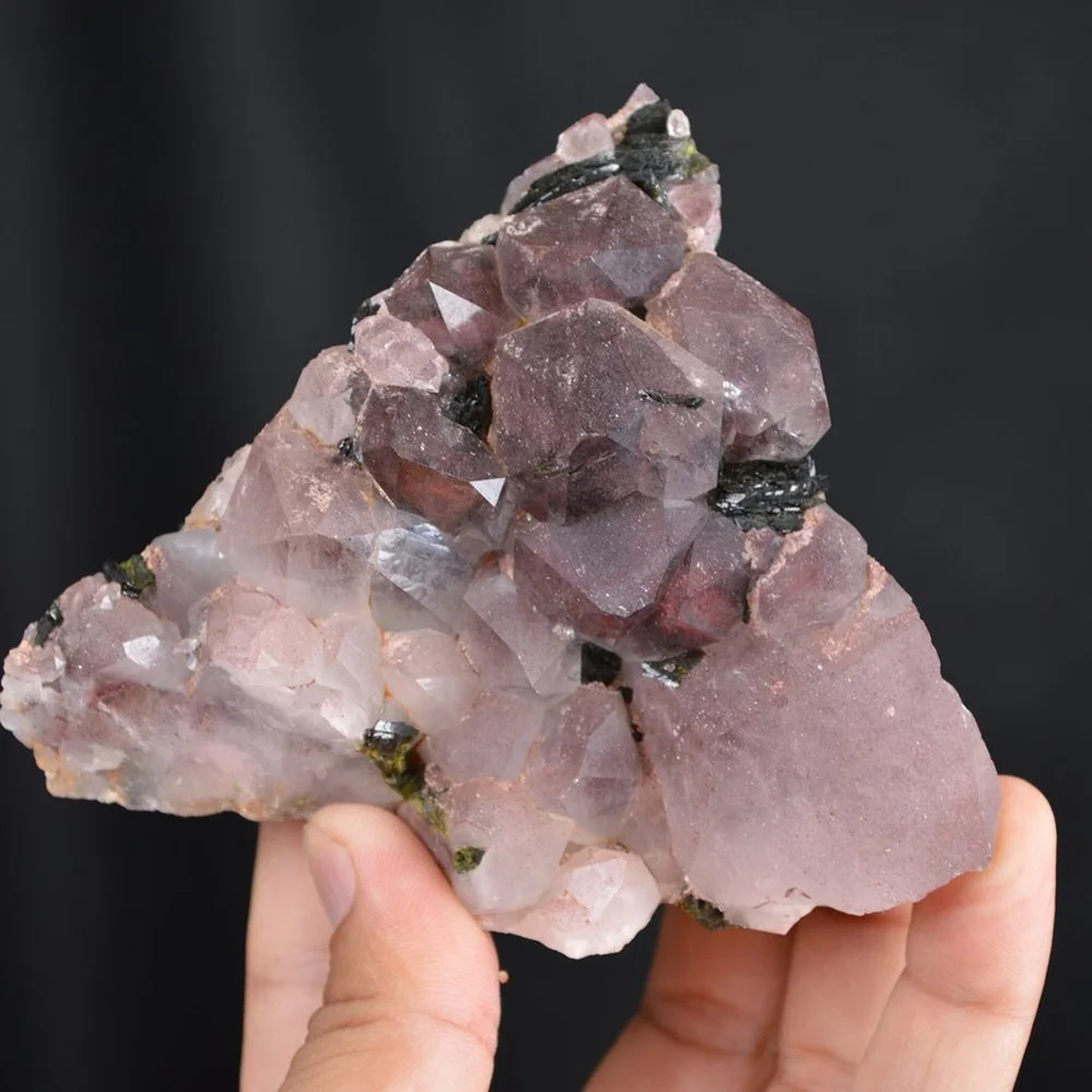 Red Phantom Quartz With Epidote Crystals - Image 3