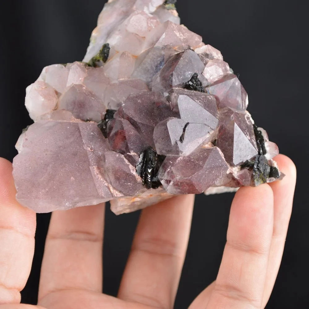 Red Phantom Quartz With Epidote Crystals - Image 4