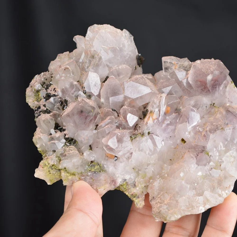 Red Phantom Quartz With Epidote Crystals - Image 2