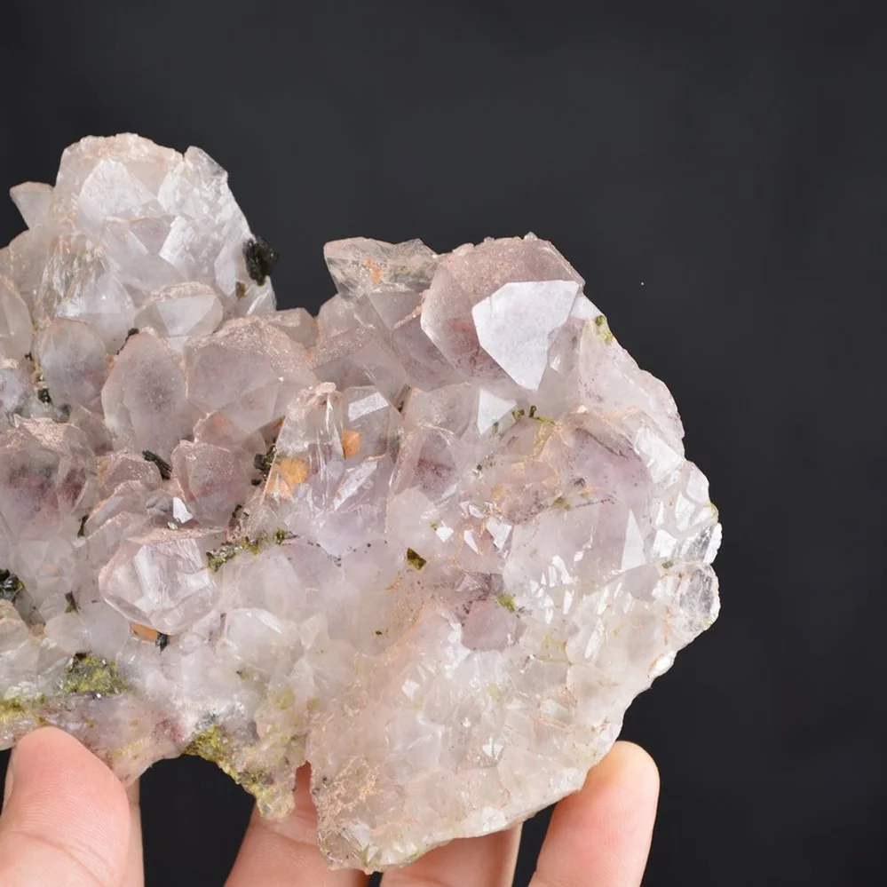 Red Phantom Quartz With Epidote Crystals - Image 3