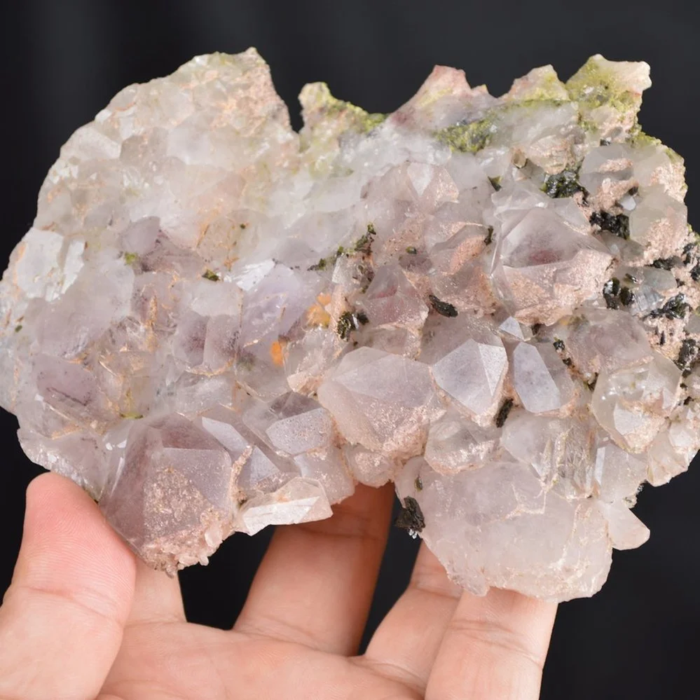 Red Phantom Quartz With Epidote Crystals - Image 4