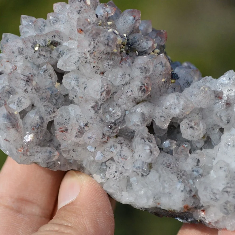 Red Quartz With Marmatite, Pyrite, Dolomite Crystals - Image 4