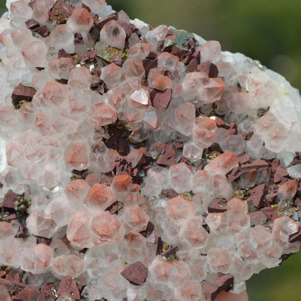 Red Quartz With Chalcopyrite Crystals - Image 5