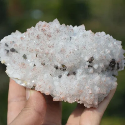 Red Quartz With Chalcopyrite, Pyrite, Dolomite, Galenite, Calcite, Crystals