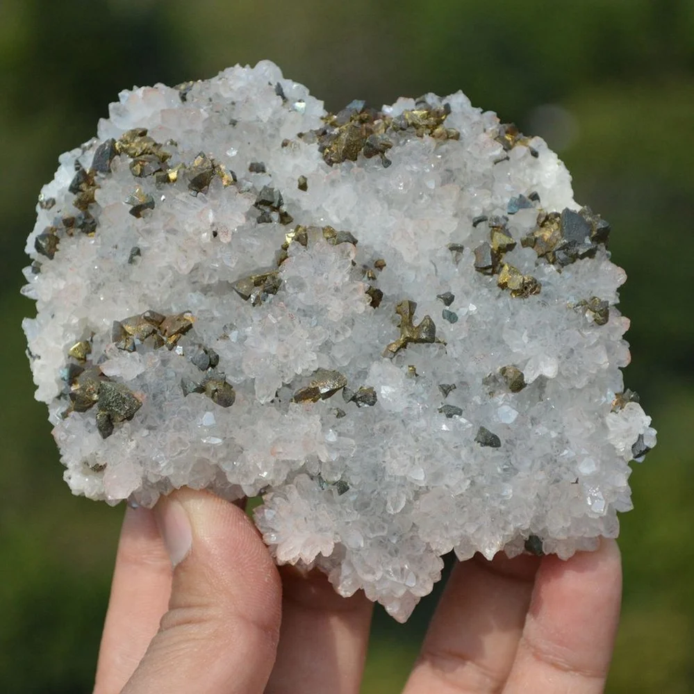 Red Quartz With Chalcopyrite, Marmatite Crystals - Image 2