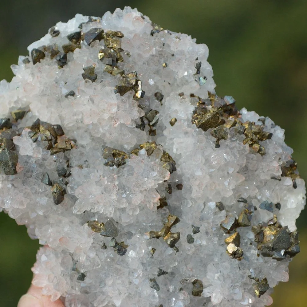 Red Quartz With Chalcopyrite, Marmatite Crystals - Image 3