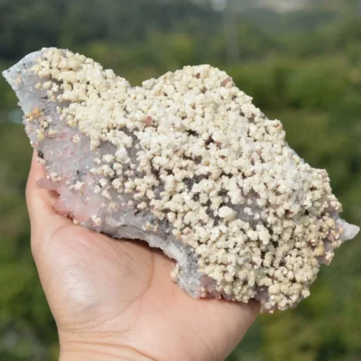 Red Quartz With Chalcopyrite, Dolomite, Calcite Crystals