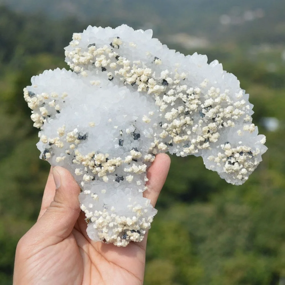 Quartz With Chalcopyrite, Dolomite Crystals - Image 2