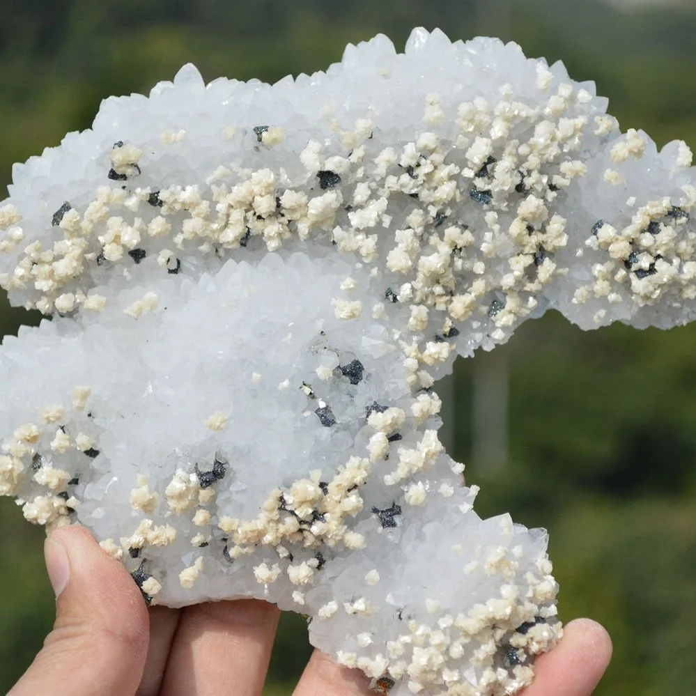 Quartz With Chalcopyrite, Dolomite Crystals - Image 5