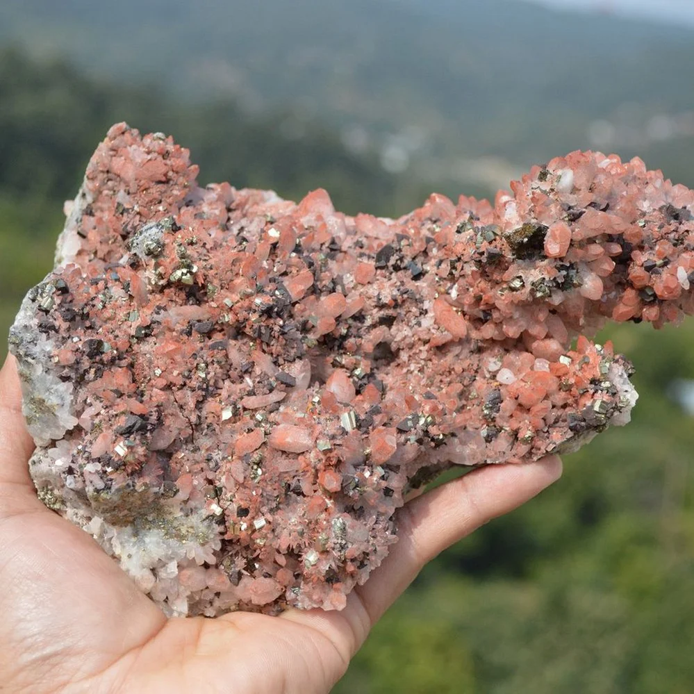 Quartz With Chalcopyrite, Pyrite Crystals - Image 3