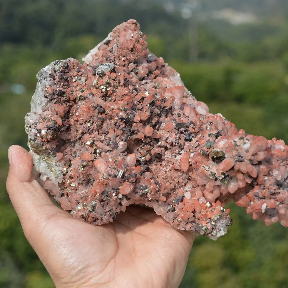 Quartz With Chalcopyrite, Pyrite Crystals - Image 4