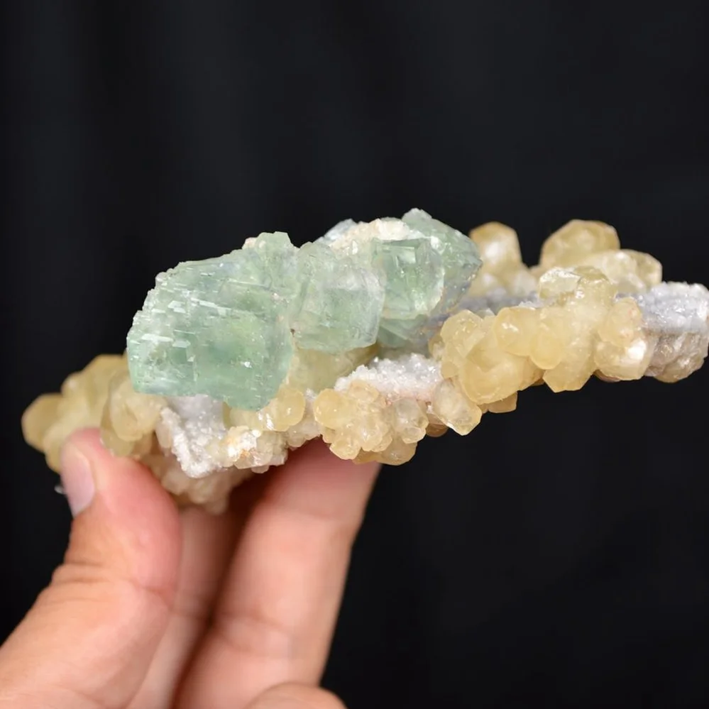 Fluorite With Calcite,Dolomite,Quartz Crystals - Image 5