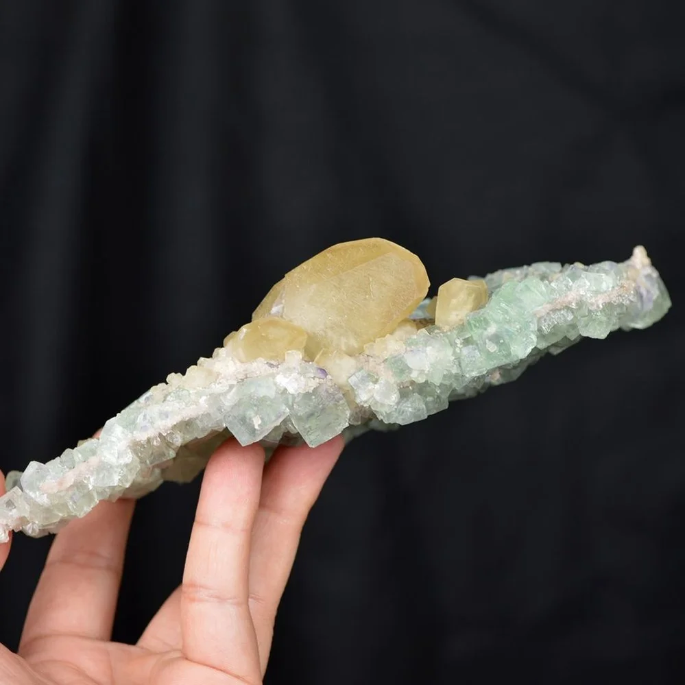 Fluorite With Calcite,Dolomite,Quartz Crystals - Image 5