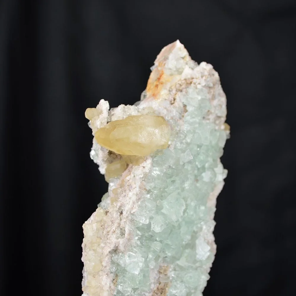 Fluorite With Calcite,Quartz Crystals - Image 3