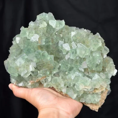 Fluorite With Dolomite,Quartz Crystals