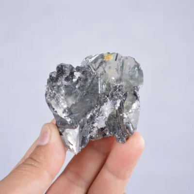 Stibnite With Calcite Crystals