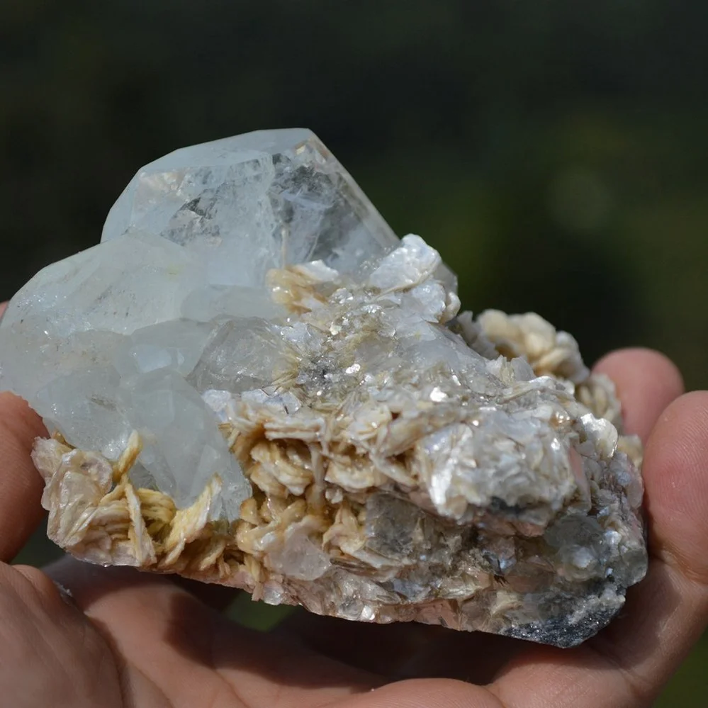 Tabular Crystal Beryl On The Mica Matrix - Image 4