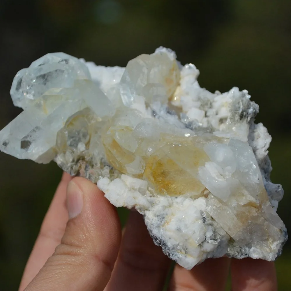 Tabular Crystal Beryl And Albite On The Mica Matrix - Image 2