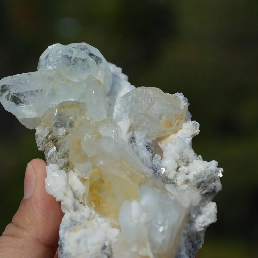 Tabular Crystal Beryl And Albite On The Mica Matrix - Image 3