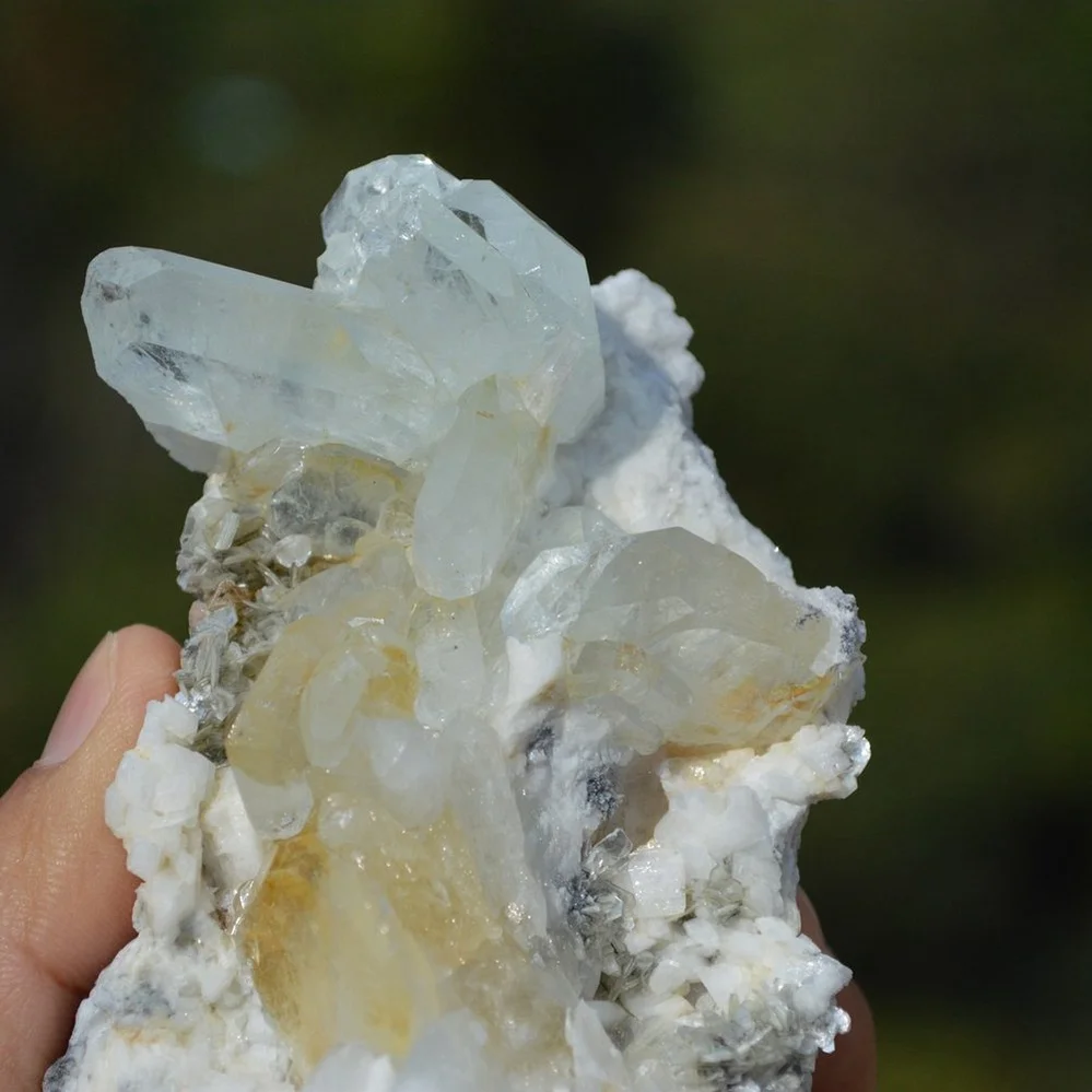 Tabular Crystal Beryl And Albite On The Mica Matrix - Image 4