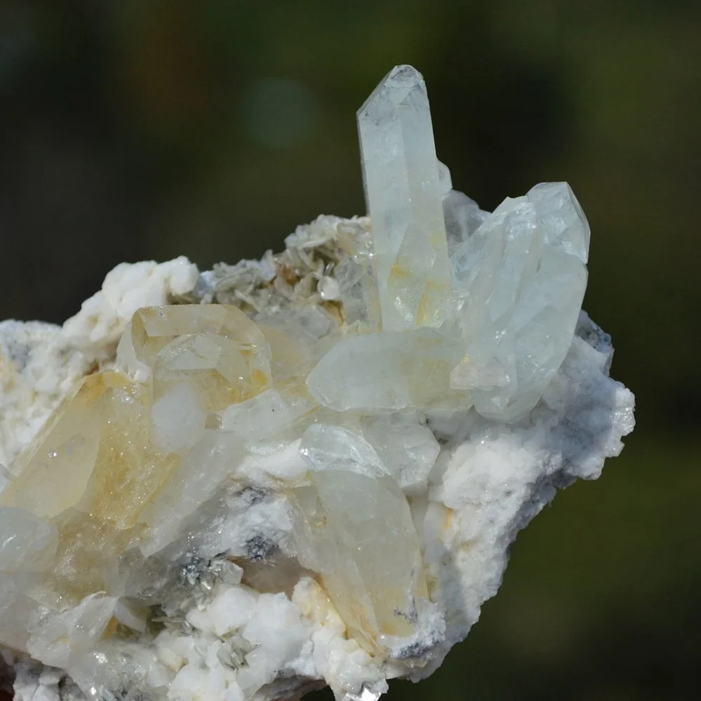 Tabular Crystal Beryl And Albite On The Mica Matrix - Image 5