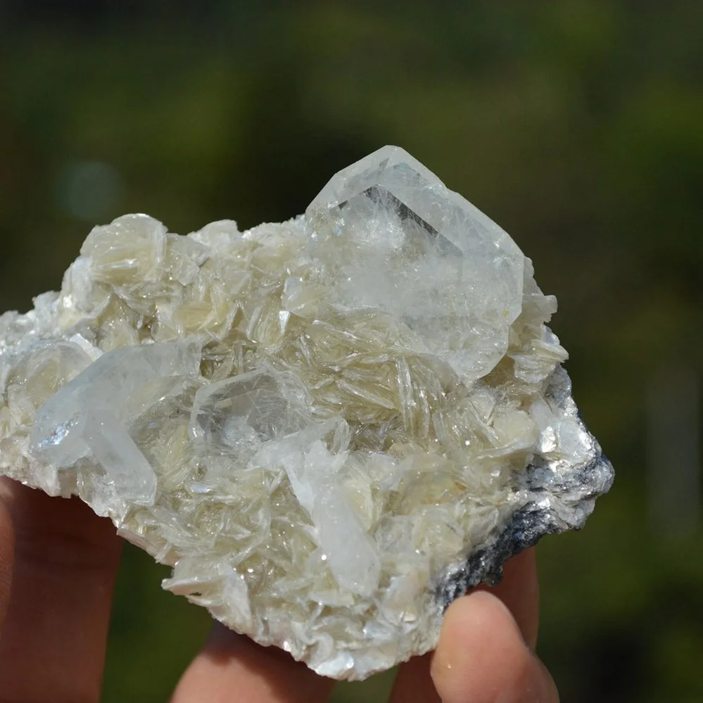 Tabular Crystal Beryl On The Mica Matrix - Image 2