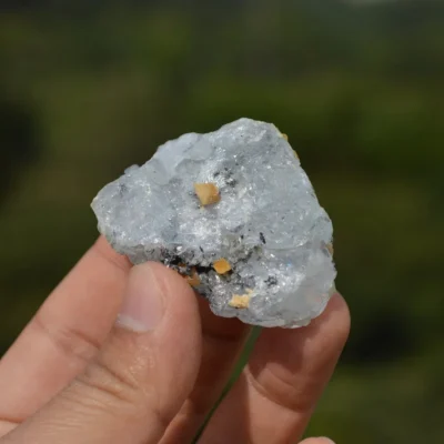 Tabular Crystal Beryl With Scheelite Crystal