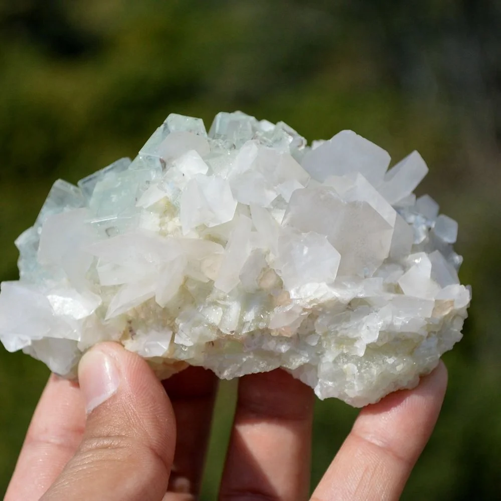 Ghost Fluorite With Quartz, Calcite, Scheelite Crystals - Image 3