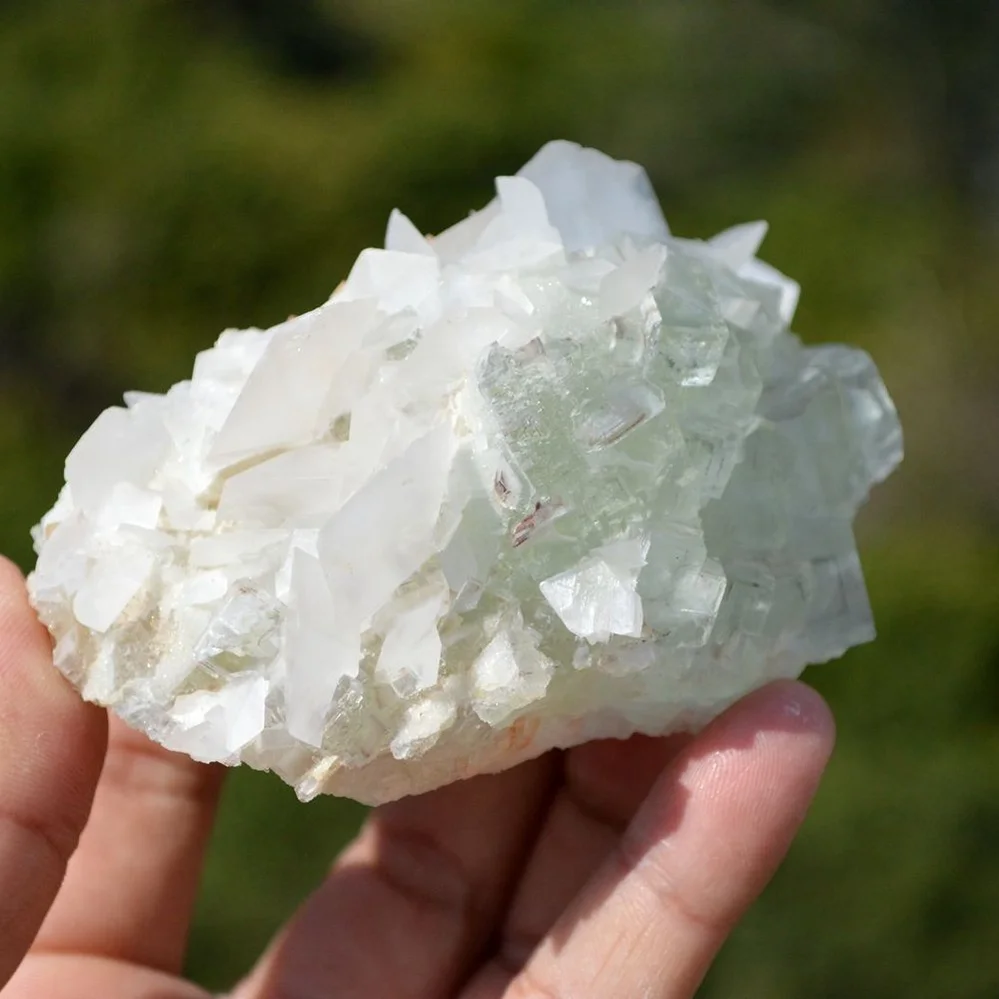 Ghost Fluorite With Quartz, Calcite, Scheelite Crystals - Image 4