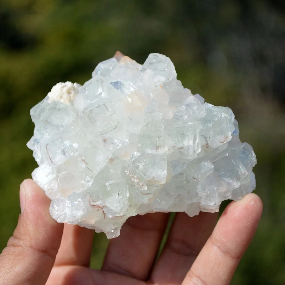 Ghost Fluorite With Quartz, Dolomite Crystals