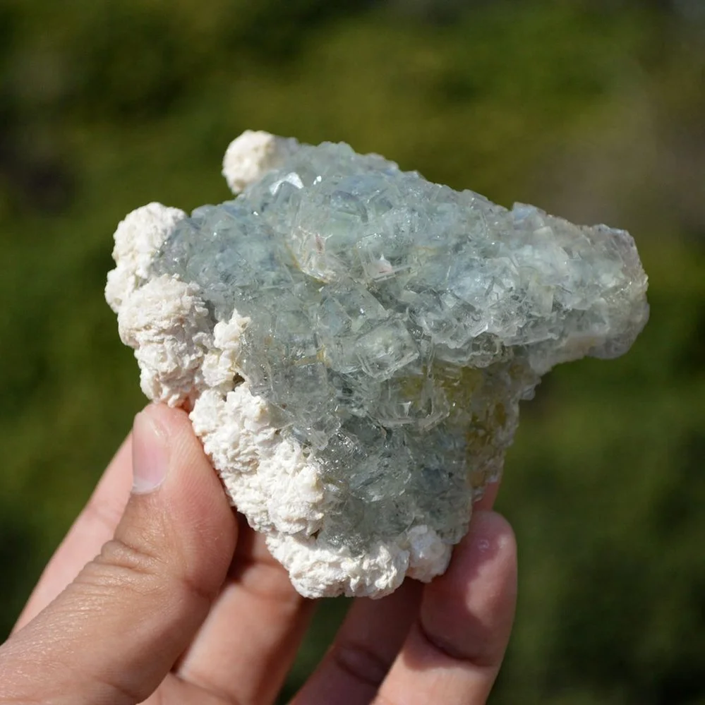 Cubes Fluorite With Quartz, Dolomite Crystals - Image 3