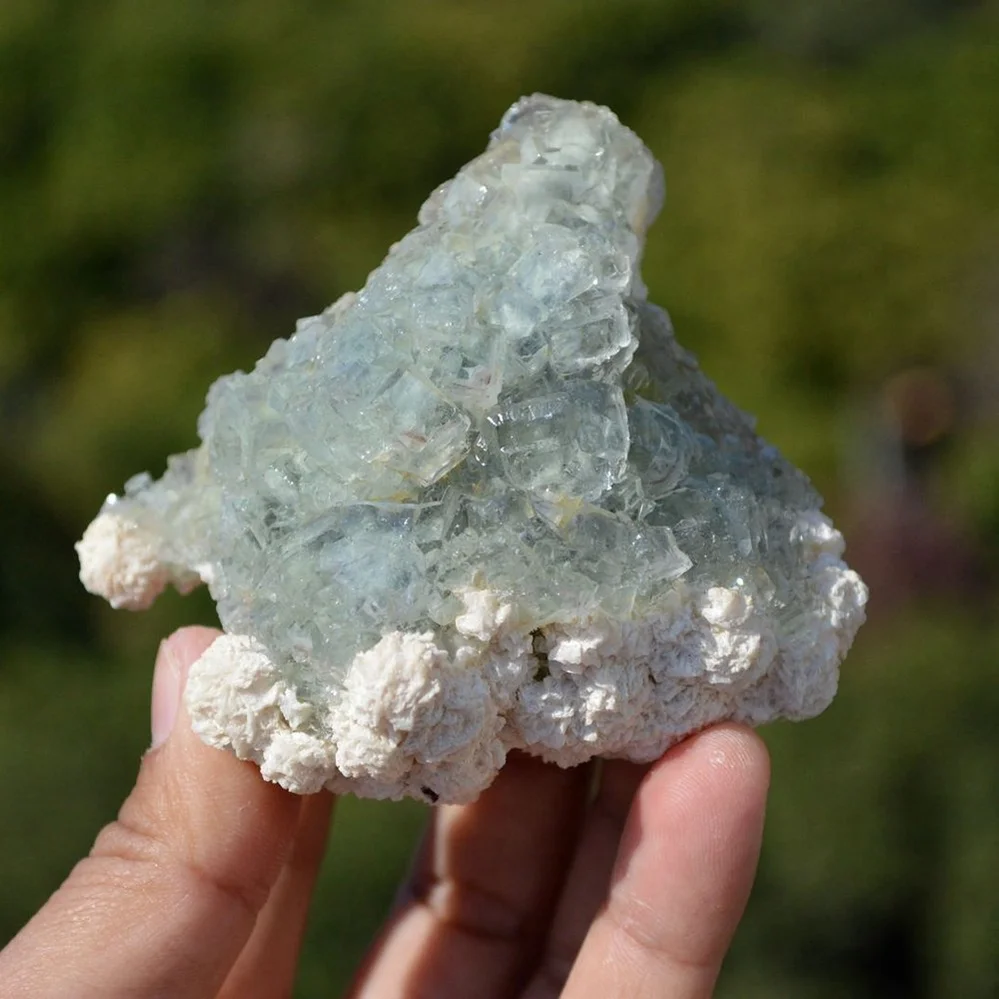 Cubes Fluorite With Quartz, Dolomite Crystals - Image 4
