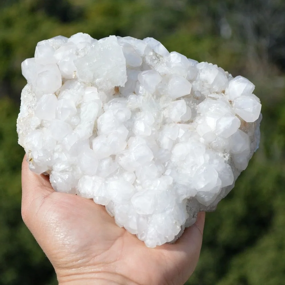 Ghost Fluorite With Calcite, Scheelite Crystals - Image 4