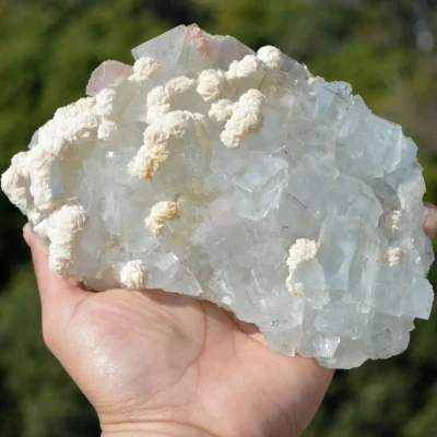 Ghost Fluorite With Quartz, Dolomite, Scheelite Crystals