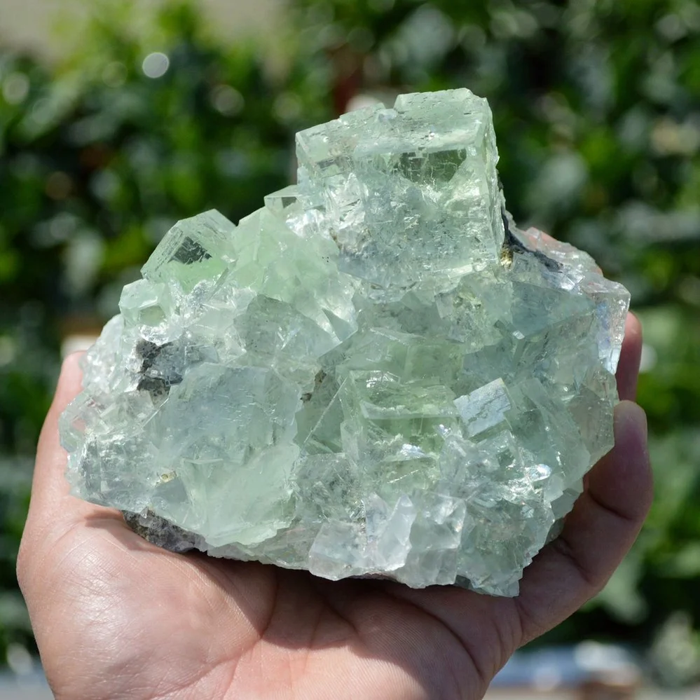 Glassy Cubes Of Fluorite, Remarkable Transparent Crystals