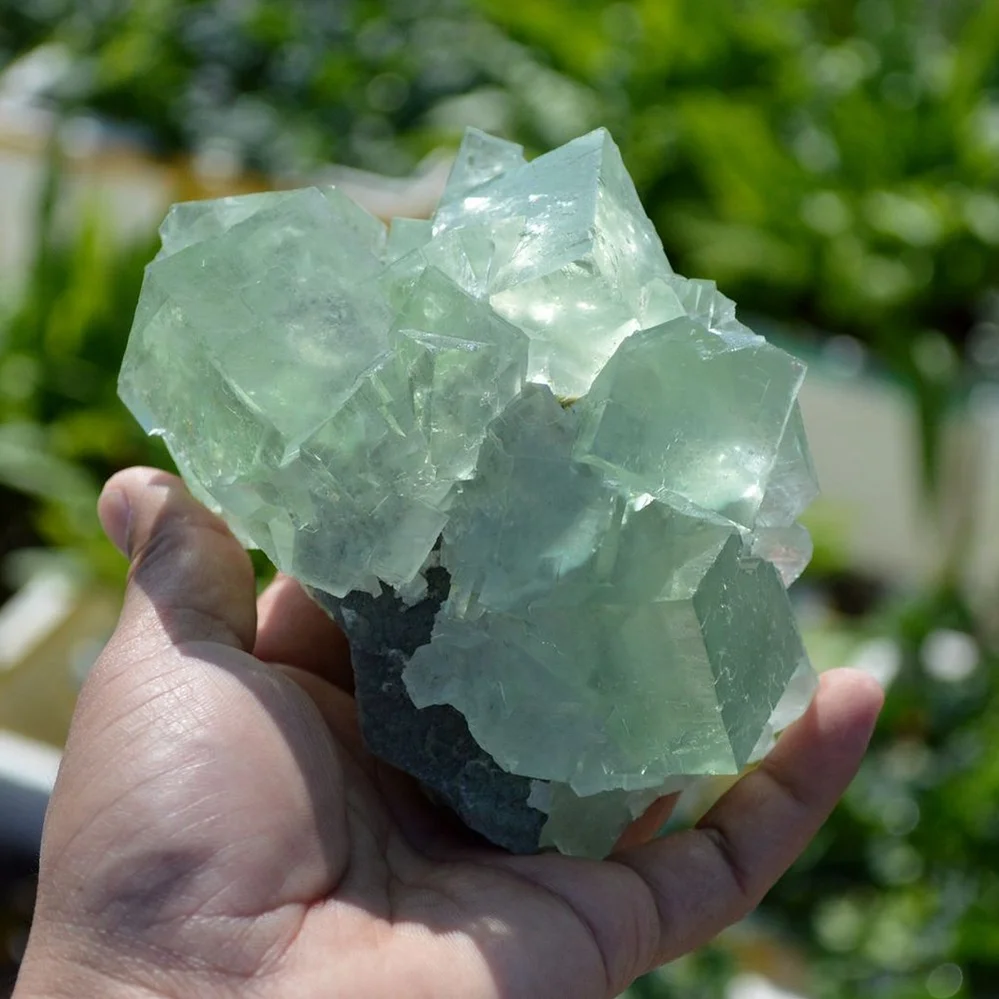 Glassy Cubes Of Fluorite, Remarkable Transparent Crystals - Image 2