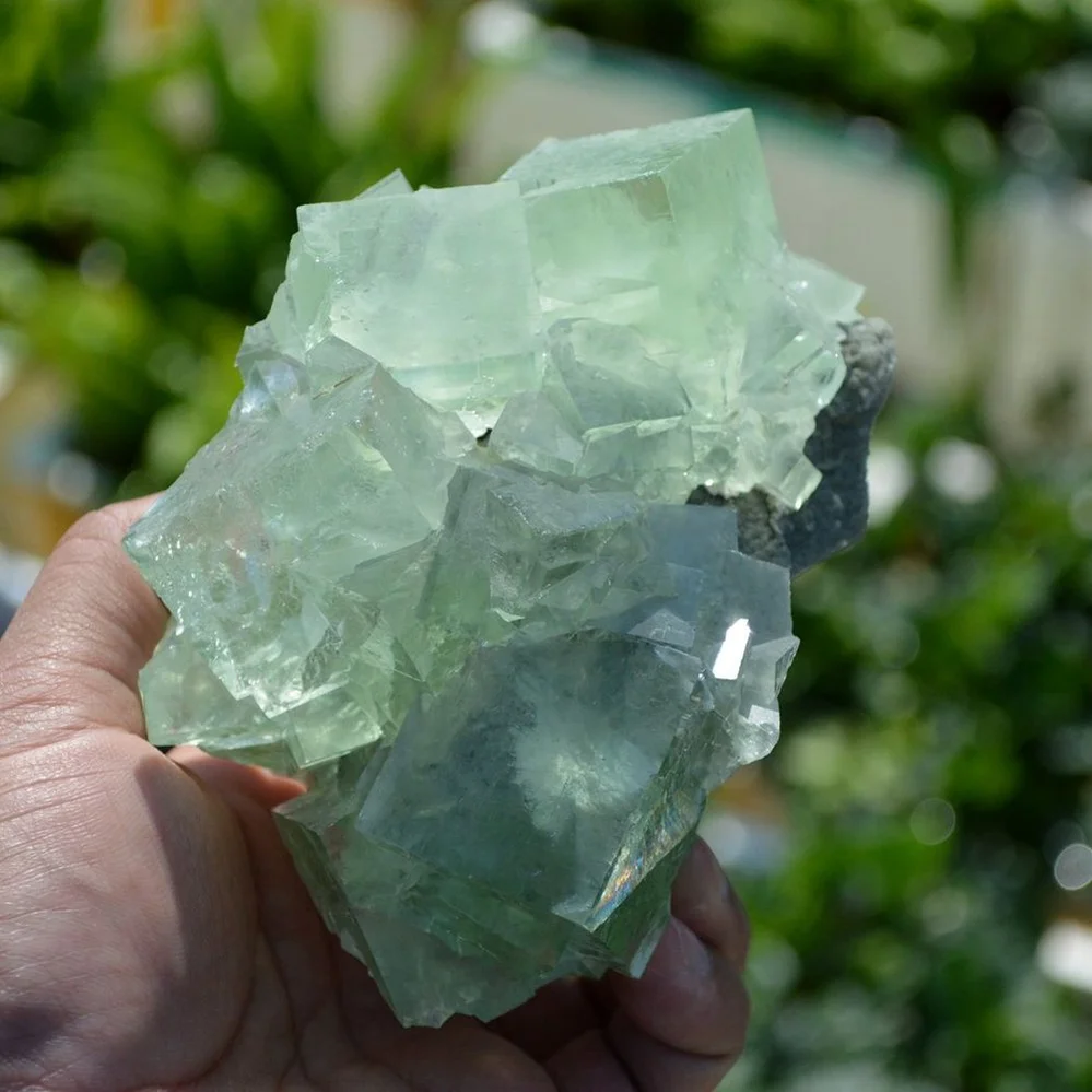 Glassy Cubes Of Fluorite, Remarkable Transparent Crystals - Image 4