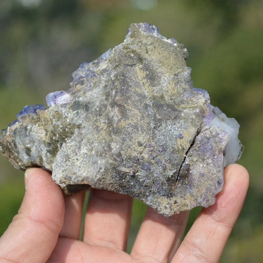 Fluorite With Quartz, Mica Crystals (Floater) - Image 3