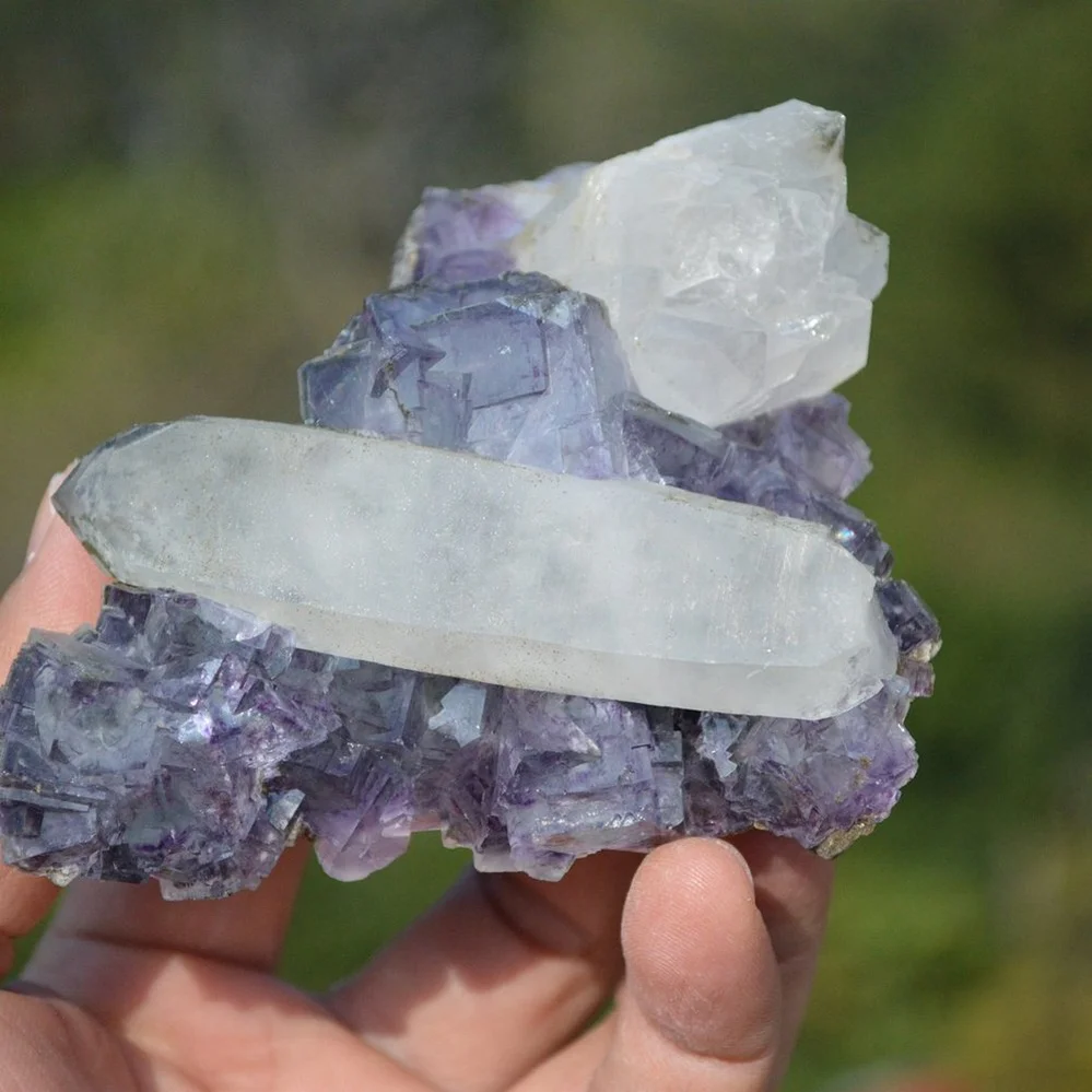 Fluorite With Quartz, Mica Crystals (Floater) - Image 4