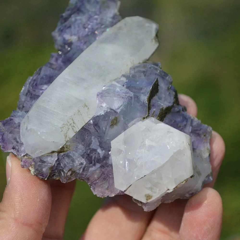 Fluorite With Quartz, Mica Crystals (Floater) - Image 5
