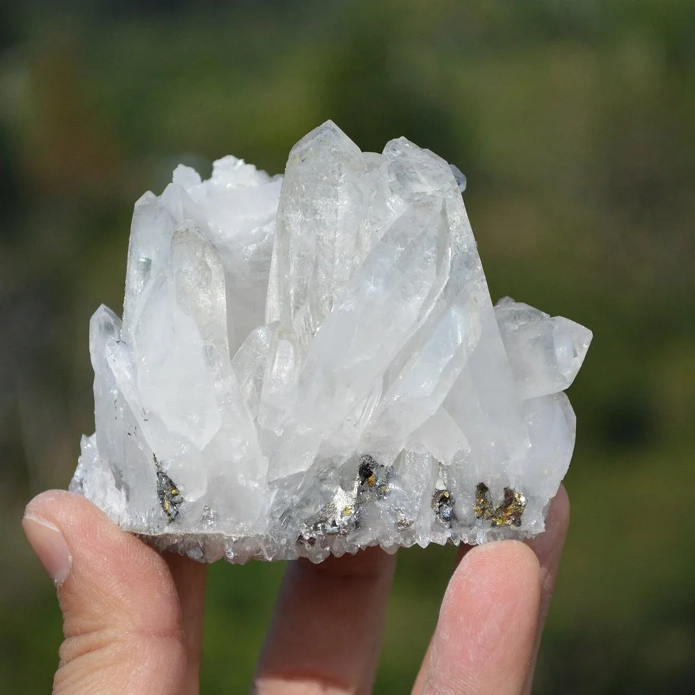 Fluorite With Quartz, Dolomite, Arsenopyrite Crystals - Image 5