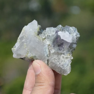 Fluorite With Quartz, Calcite, Mica Crystals