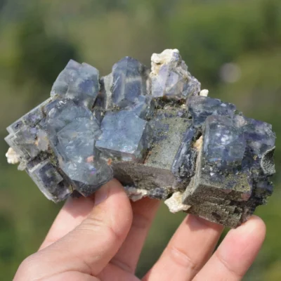 Fluorite With Mica Crystals