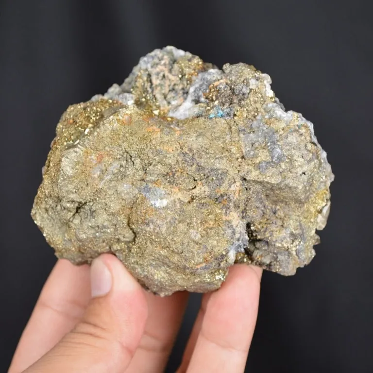 Shiny Calcite With Pyrite Crystals - Image 6